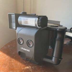 Polaroid 203 mini portrait Dual Lens Black Camera AS IS made in uk